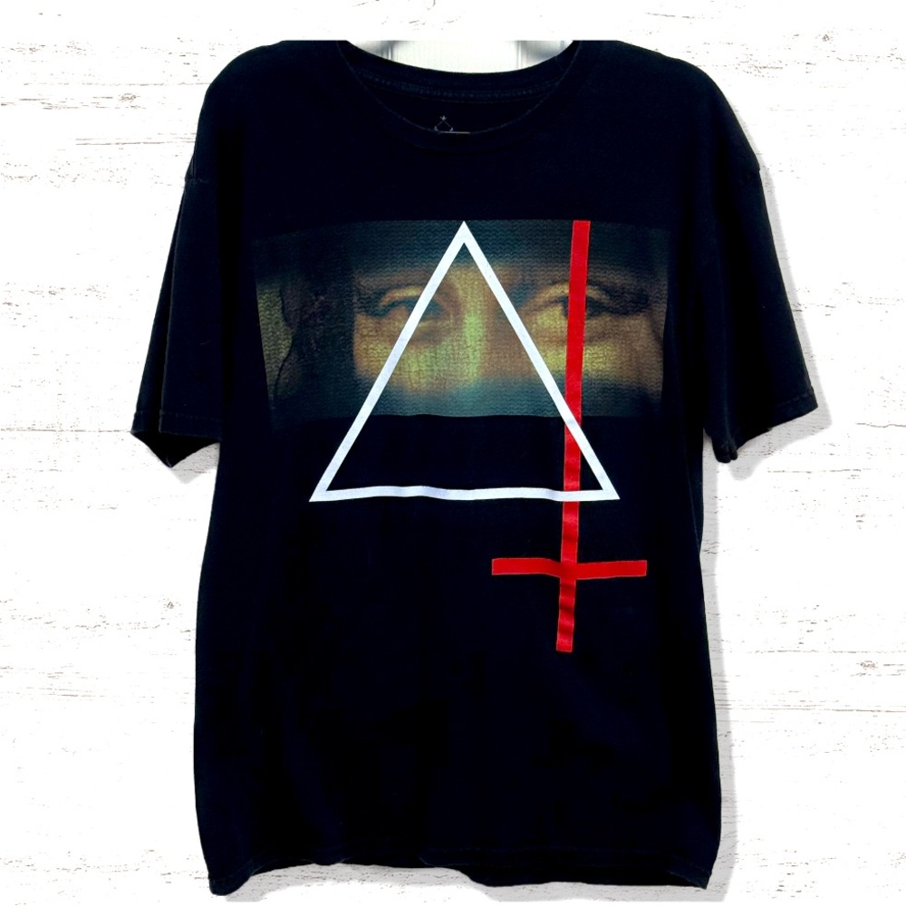 Black Scale Mona Lisa Men’s Black T-Shirt Size Large In Good Condition
